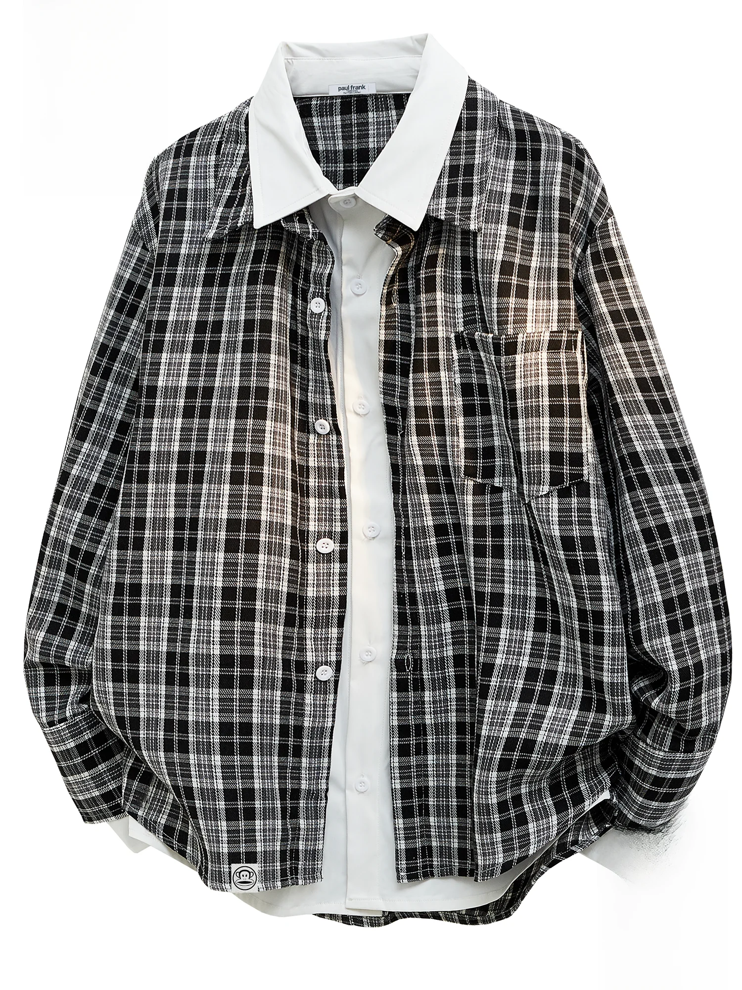 PaulFrank Retro Casual Collar irt Men's Spring New Loose Plaid Long Sve irt Comfortable Breathable Youth Trend Polyest...
PaulFrank Retro Casual Collar irt Men's Spring New Loose Plaid Long Sve irt Comfortable Breathable Youth Trend Polyest...