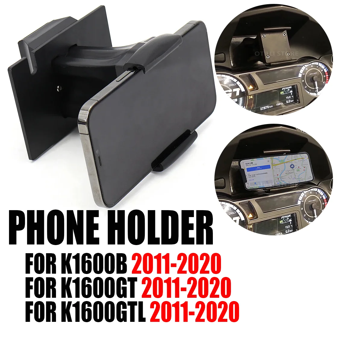 NEW Motorcycle Phone Stand Holder GPS Navigaton Plate Bracket For BMW K1600GTL K1600GT K1600B 2012 2013 2014 2015 2016
NEW Motorcycle Phone Stand Holder GPS Navigaton Plate Bracket For BMW K1600GTL K1600GT K1600B 2012 2013 2014 2015 2016