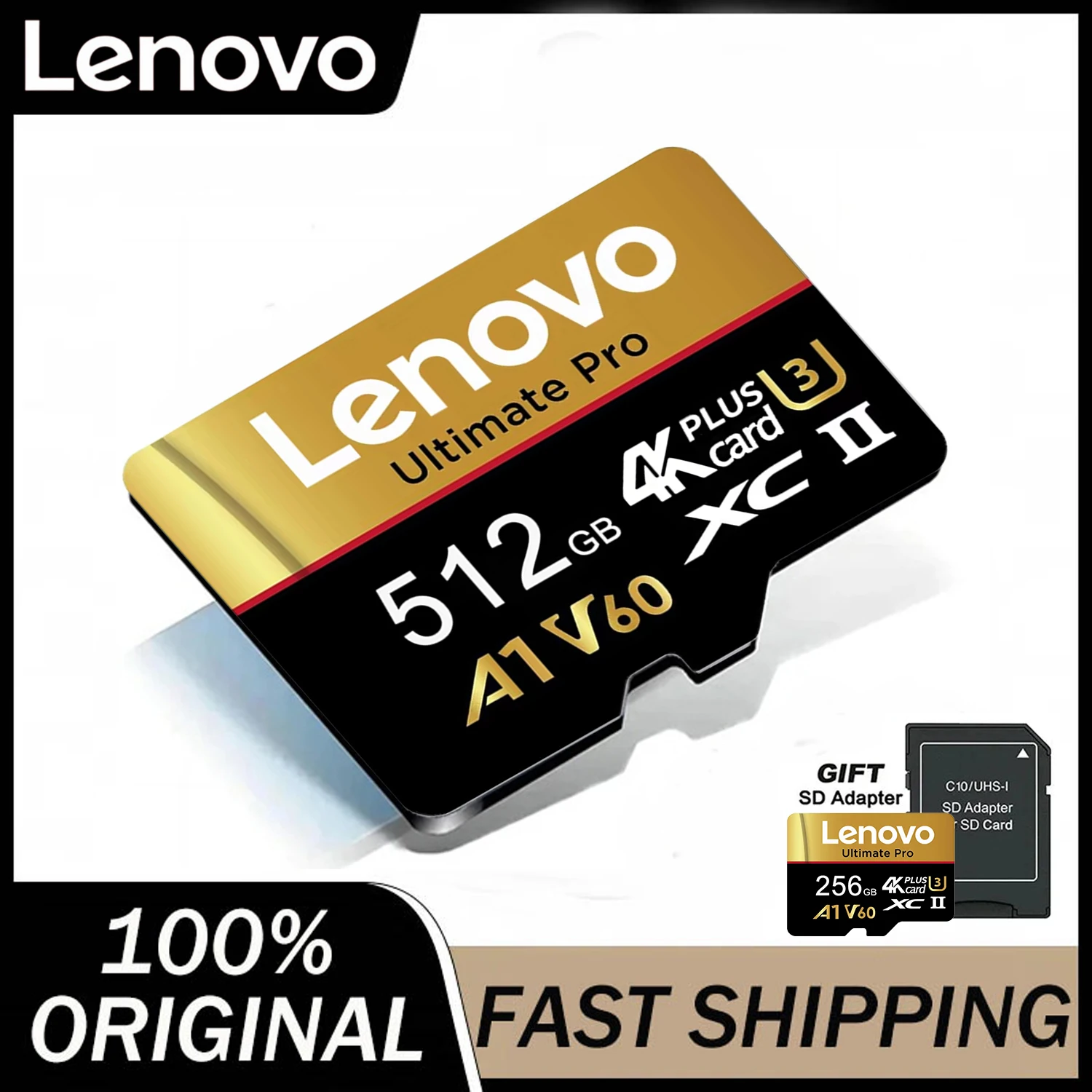 Lenovo Ultra HD 512GB Micro TF SD TF Cards Memory Card SD Cards 256GB 64GB 32GB U1 for Gaming/Surveillance/Android
Lenovo Ultra HD 512GB Micro TF SD TF Cards Memory Card SD Cards 256GB 64GB 32GB U1 for Gaming/Surveillance/Android