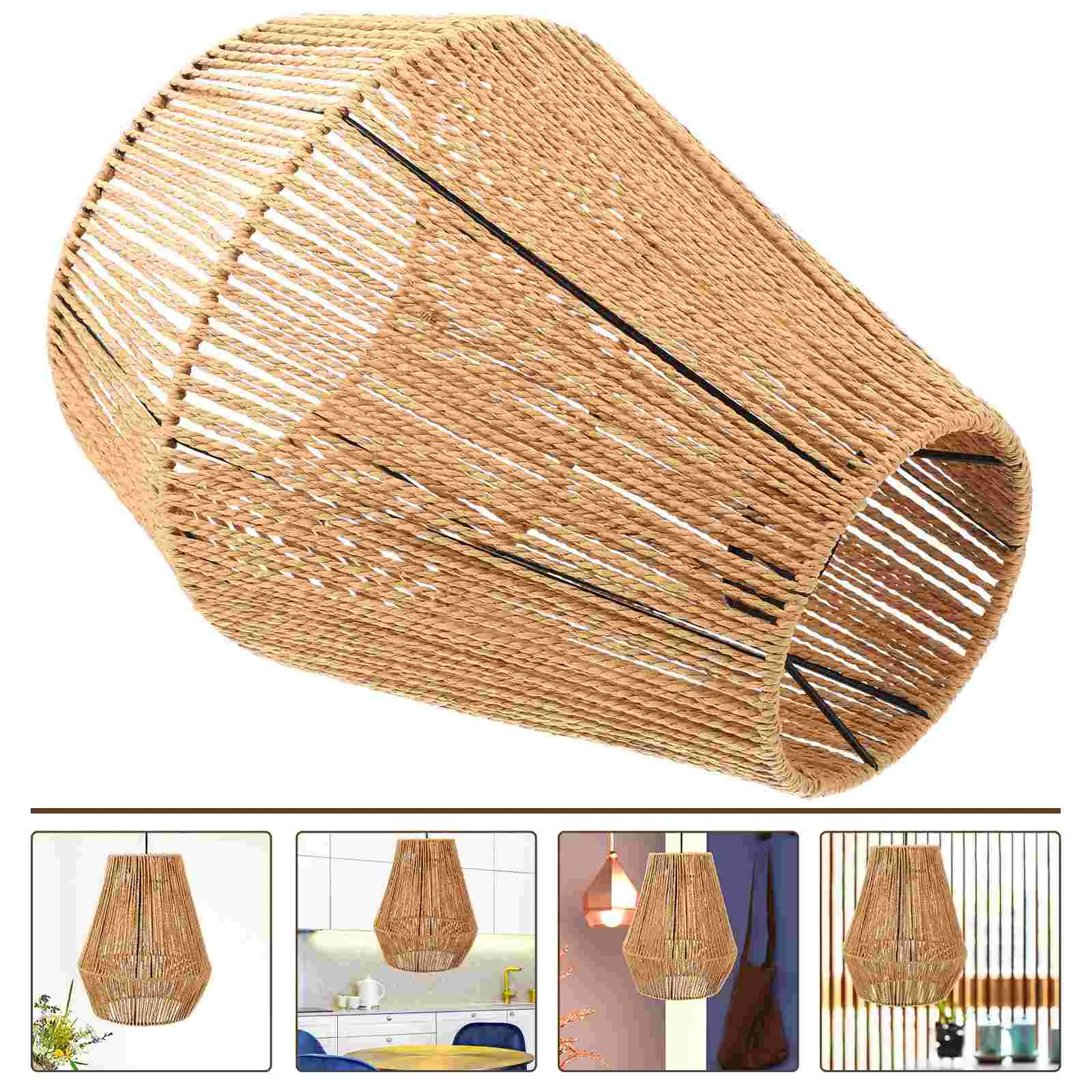 Decorative Lamp Shades outside Lamps for Wall Branches Woven Lampshade Ceiling Paper Rope Replacement Chandelier
Decorative Lamp Shades outside Lamps for Wall Branches Woven Lampshade Ceiling Paper Rope Replacement Chandelier