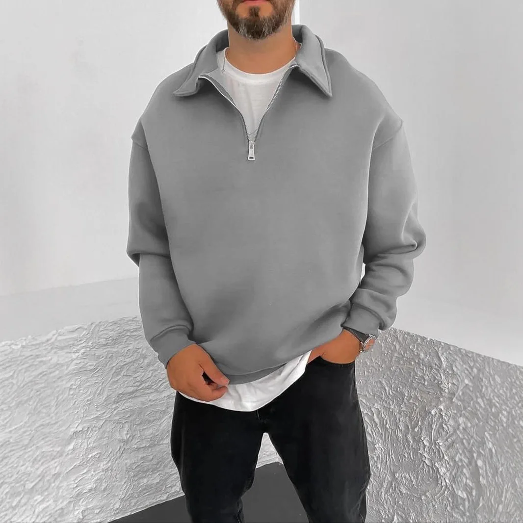Half Zip Double Faced Fleece Men's Sweatshirt, Stand Collar Causal Men Sweatshirt, Solid Color Autumn Winter Sports Jumper Tops
Half Zip Double Faced Fleece Men's Sweatshirt, Stand Collar Causal Men Sweatshirt, Solid Color Autumn Winter Sports Jumper Tops