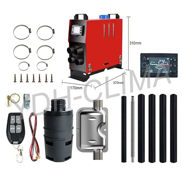 YDH-Clima Vertical Air Heater with 5L Oil Tank 12V 24V 5KW Integrated Diesel Heater for Bus and RV
YDH-Clima Vertical Air Heater with 5L Oil Tank 12V 24V 5KW Integrated Diesel Heater for Bus and RV