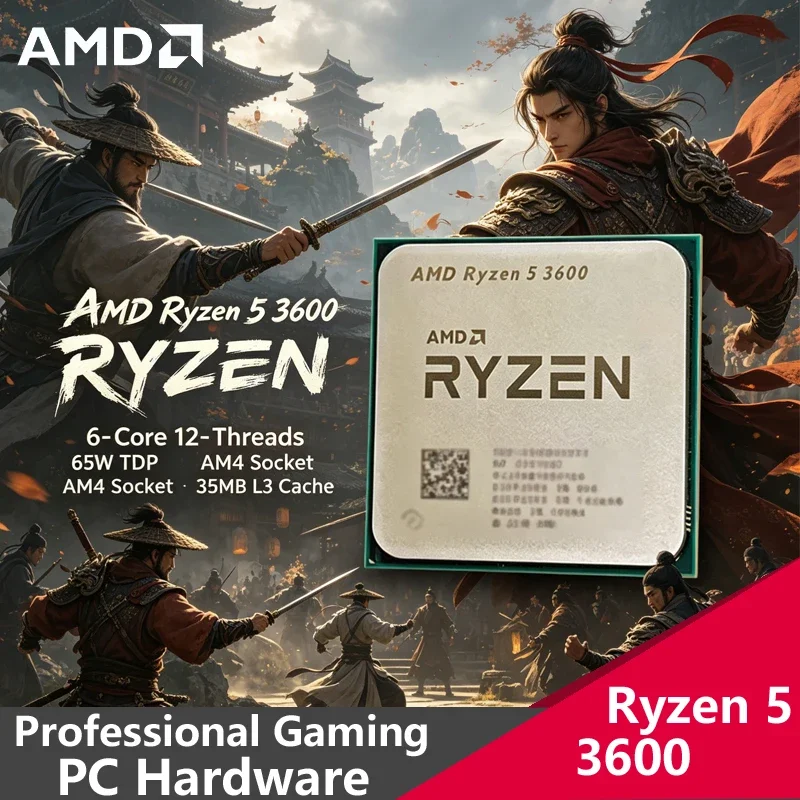 AMD Ryzen 5 3600 Tray CPU, 6C12T, 4.4GHz Boost, 12MB L3 Cache, AM4 Desktop Gaming Processor, Loose No Retail Box
AMD Ryzen 5 3600 Tray CPU, 6C12T, 4.4GHz Boost, 12MB L3 Cache, AM4 Desktop Gaming Processor, Loose No Retail Box