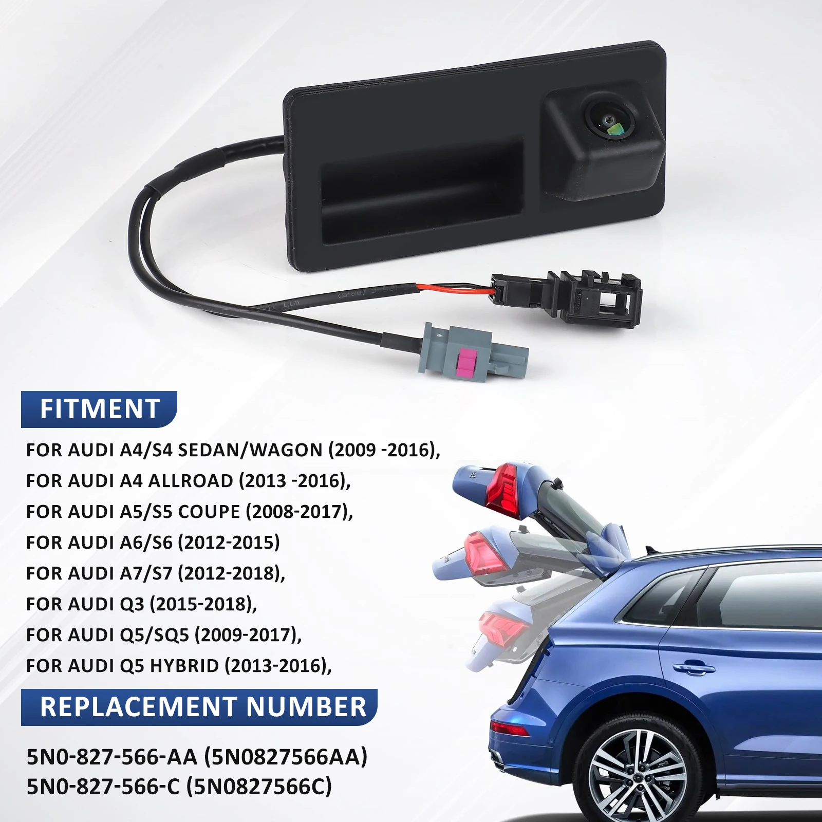 CNSPEED Rear Trunk Tailgater Handle Switch with Backup Camera For 2009-2018 RS7 A6 C7 4G OEM 5N0827566C 5N0827566AJ 5N0827566AA
CNSPEED Rear Trunk Tailgater Handle Switch with Backup Camera For 2009-2018 RS7 A6 C7 4G OEM 5N0827566C 5N0827566AJ 5N0827566AA