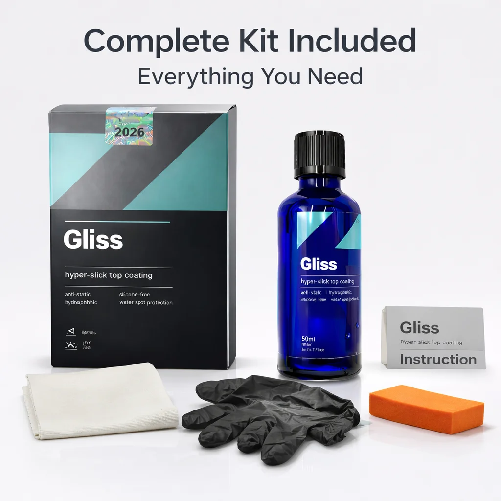 CAR CQUARTZ Gliss Original Ceramic Coating 50ml Kit for Cars Hyper Smooth Hydrophobic Nano Top-Coat with Microfiber Applicators
CAR CQUARTZ Gliss Original Ceramic Coating 50ml Kit for Cars Hyper Smooth Hydrophobic Nano Top-Coat with Microfiber Applicators