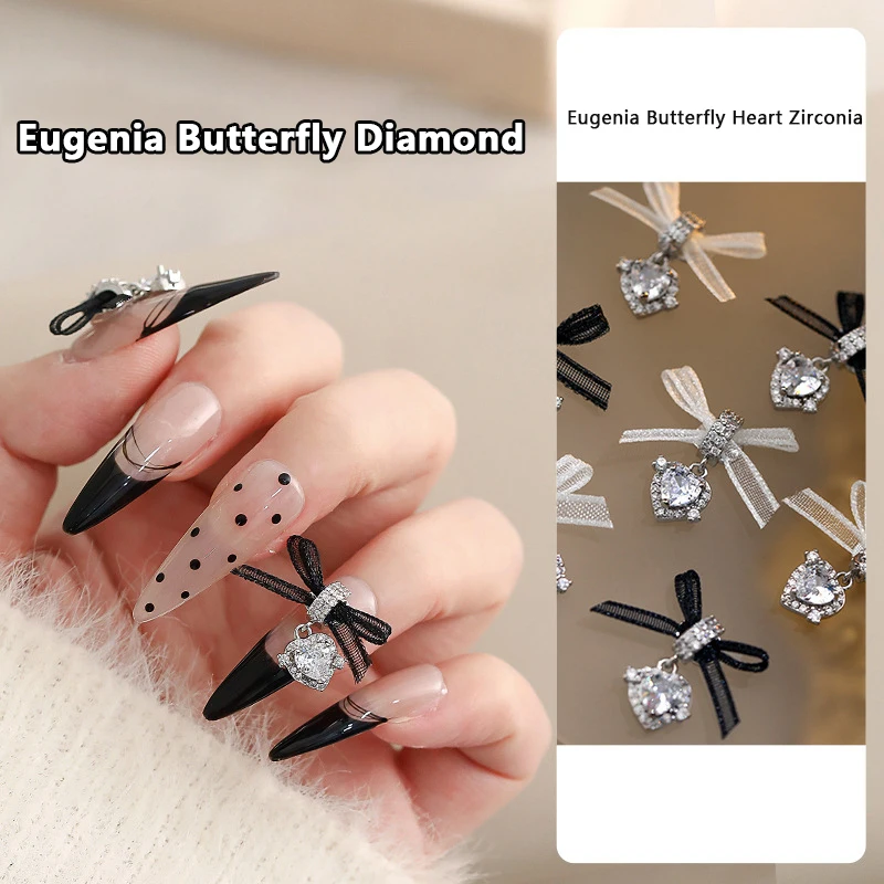1PCS Metal Zircon Nail Art Accessories With Lace Bow Love Zircon Pendant Nail Charms Nail Supplies For Professionals
1PCS Metal Zircon Nail Art Accessories With Lace Bow Love Zircon Pendant Nail Charms Nail Supplies For Professionals