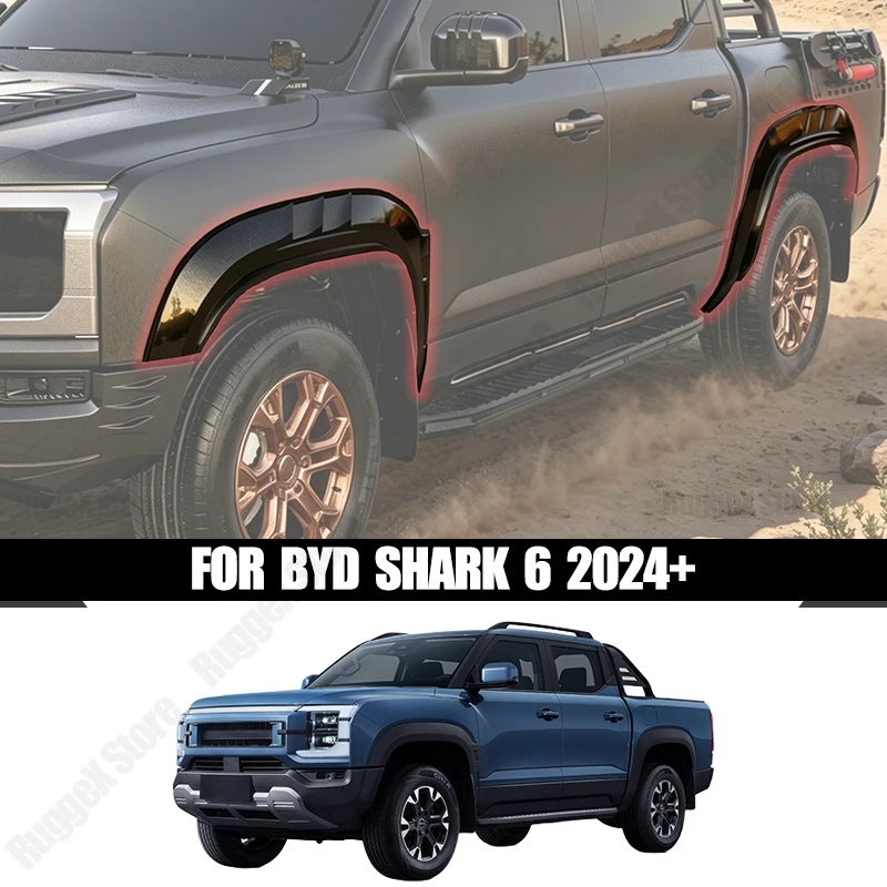 For BYD Shark 6 Fender Flares Widebody Kits ABS Scratch-resistant Wheel Arches Fender Flares Exterior Protector Car Accessories
For BYD Shark 6 Fender Flares Widebody Kits ABS Scratch-resistant Wheel Arches Fender Flares Exterior Protector Car Accessories