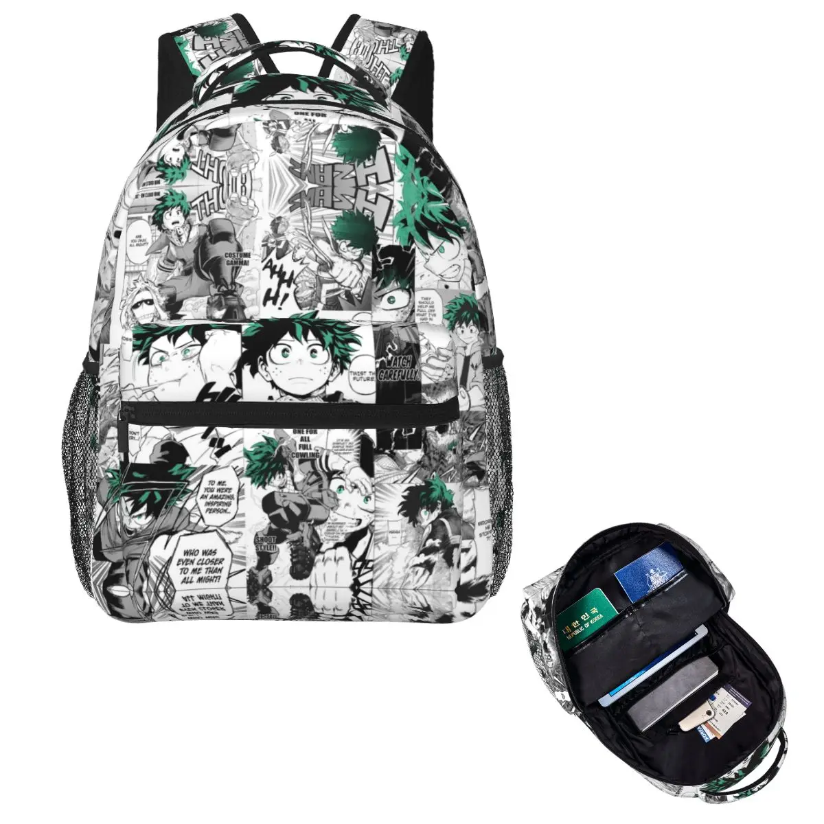 My Hero Academia Deku Manga Collage Backpack Hot Sale Daypack Large Capacity Kids BookBag School Bag Shoulder Bags for Men Women
My Hero Academia Deku Manga Collage Backpack Hot Sale Daypack Large Capacity Kids BookBag School Bag Shoulder Bags for Men Women