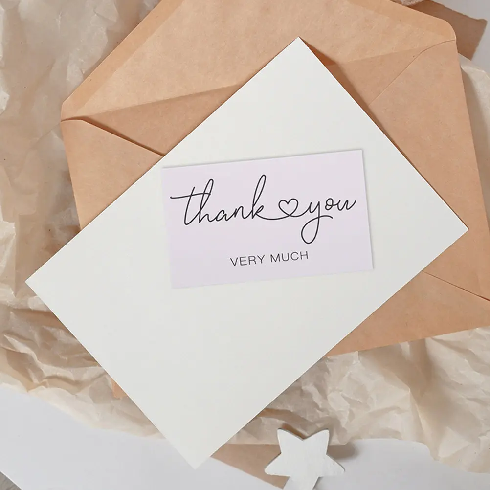 100Pcs Thank You Cards Small Business Chic Simple Color Matching Elegant Design Compact Size for Salons Online Shops Thank You
100Pcs Thank You Cards Small Business Chic Simple Color Matching Elegant Design Compact Size for Salons Online Shops Thank You