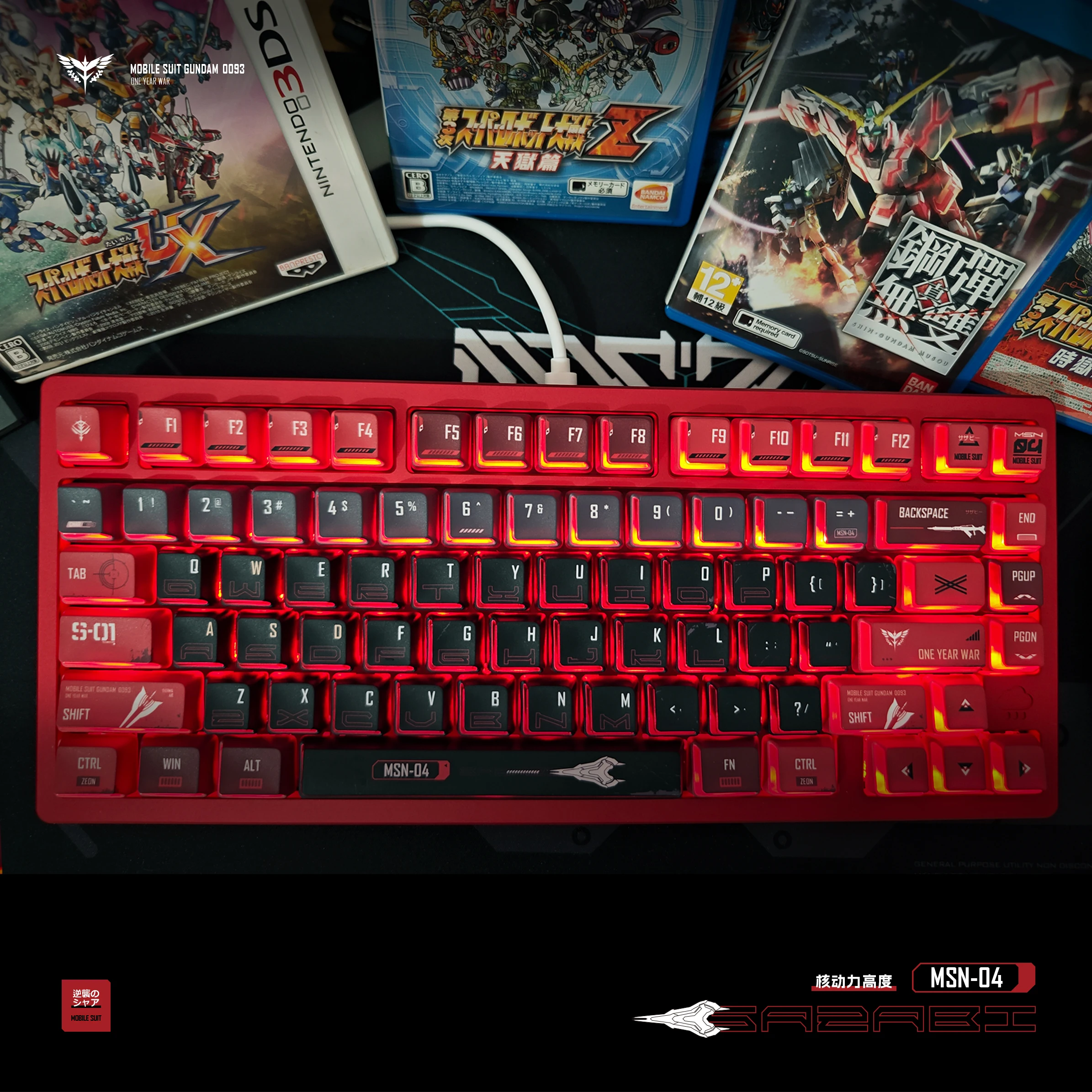 MSN-04 SAZABI Theme Keycaps Set PBT 141keys Transmission Custom Original Handmade Keycaps for Mechanical Keyboard Accessories
MSN-04 SAZABI Theme Keycaps Set PBT 141keys Transmission Custom Original Handmade Keycaps for Mechanical Keyboard Accessories