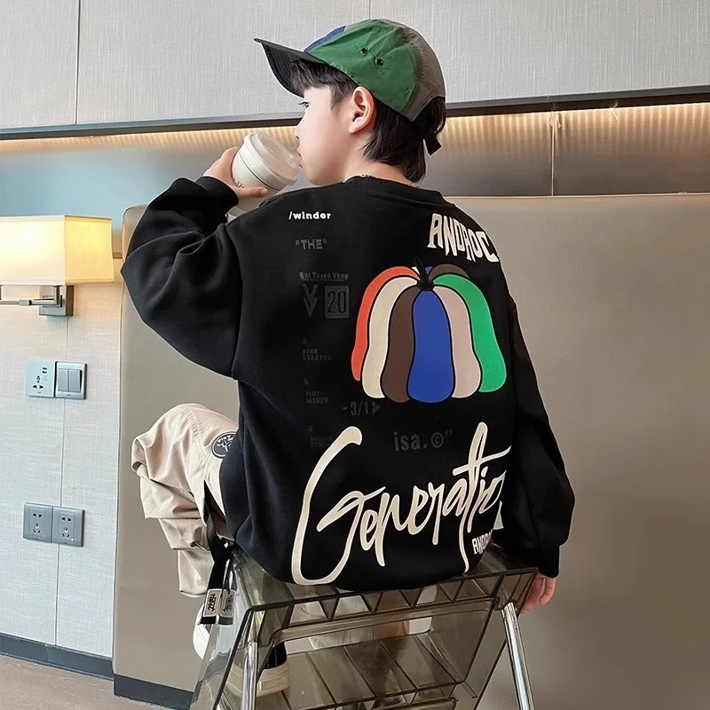 Boys Sweatshirt Color-blocking Letter Sweatshirt 2025 New Product Spring and Autumn High-quality Casual Children's Clothing 5-14
Boys Sweatshirt Color-blocking Letter Sweatshirt 2025 New Product Spring and Autumn High-quality Casual Children's Clothing 5-14