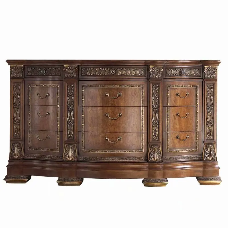 Furniture Solid wood chest European retro carved nine chest Locker Bedroom drawer Storage cabinet Side cabinet
Furniture Solid wood chest European retro carved nine chest Locker Bedroom drawer Storage cabinet Side cabinet