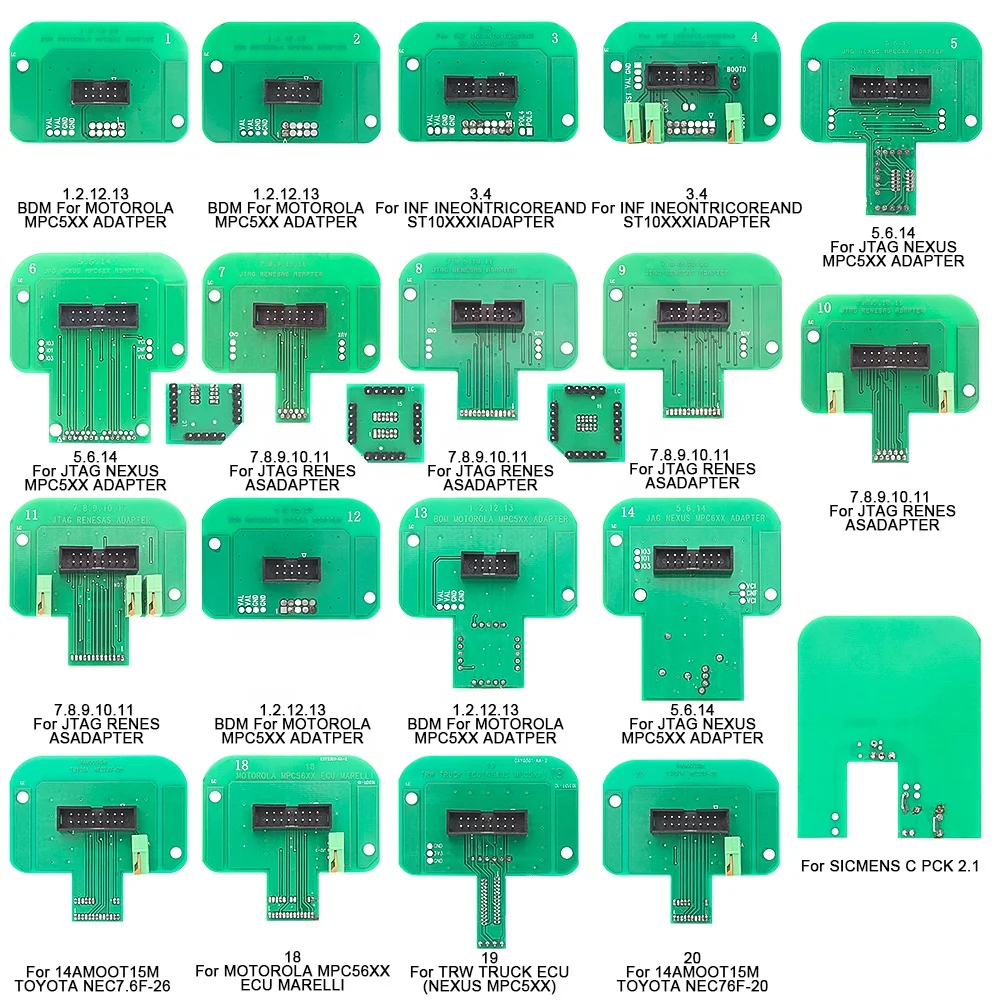 Полный набор адаптеров BDM Зонд BDM для программирования чипов KT-M Transdata
Полный набор адаптеров BDM Зонд BDM для программирования чипов KT-M Transdata