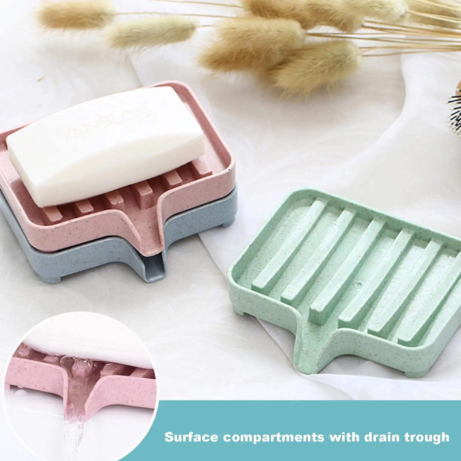 Shower Soap Dish Toilet Draining Soap Storage Box Space-Saving Shower Soap Storage Containers for Home Bathroom Kitchen
Shower Soap Dish Toilet Draining Soap Storage Box Space-Saving Shower Soap Storage Containers for Home Bathroom Kitchen