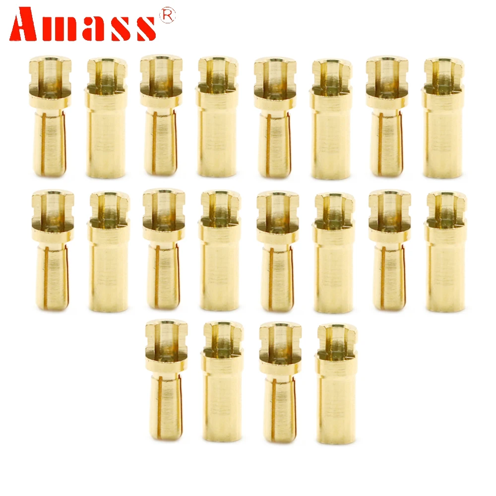 5pair/lot Amass 3.5mm 4mm Golden Bullet Banana Connector ESC/Motor/Lipo Battery For RC Toys DIY Part
5pair/lot Amass 3.5mm 4mm Golden Bullet Banana Connector ESC/Motor/Lipo Battery For RC Toys DIY Part