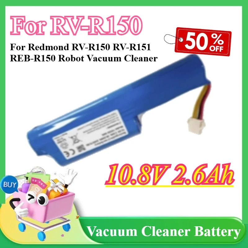 New 10.8V 2600mAh Li-ion Battery for Redmond RV-R150 for Redmond RV-R151 Robot Vacuum Cleaner Part Accessories
New 10.8V 2600mAh Li-ion Battery for Redmond RV-R150 for Redmond RV-R151 Robot Vacuum Cleaner Part Accessories