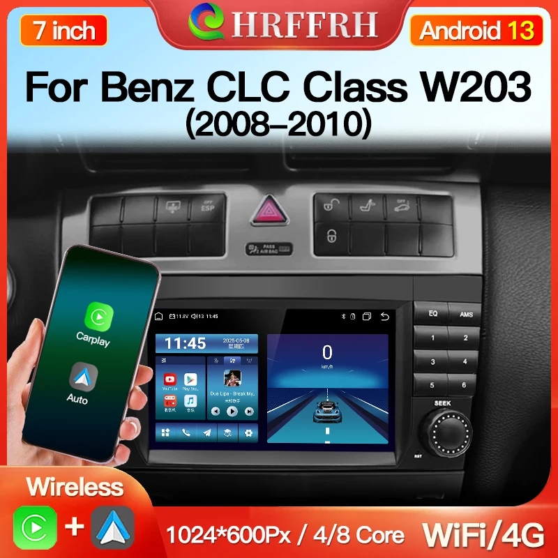 7inchFor Mercedes Benz CLC Class W203 2008-2010 Car Multimedia Player Radio Android 13 CarPlay 8 Core Auto 4G Wifi Screen GPS BT
7inchFor Mercedes Benz CLC Class W203 2008-2010 Car Multimedia Player Radio Android 13 CarPlay 8 Core Auto 4G Wifi Screen GPS BT