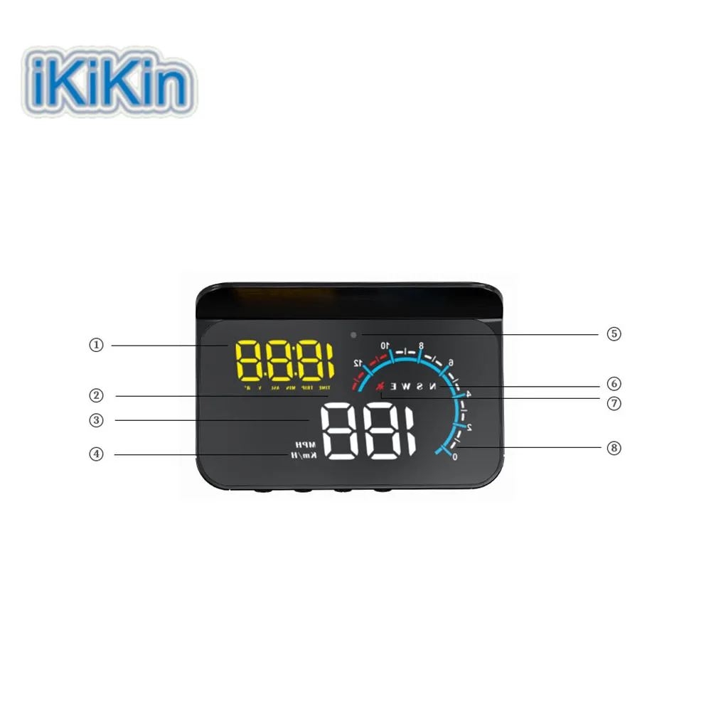 M12 Auto Projector Head-up Display GPS HUD On-Board Computer Inteligentes Electronics for All Cars with Clock Function
M12 Auto Projector Head-up Display GPS HUD On-Board Computer Inteligentes Electronics for All Cars with Clock Function
