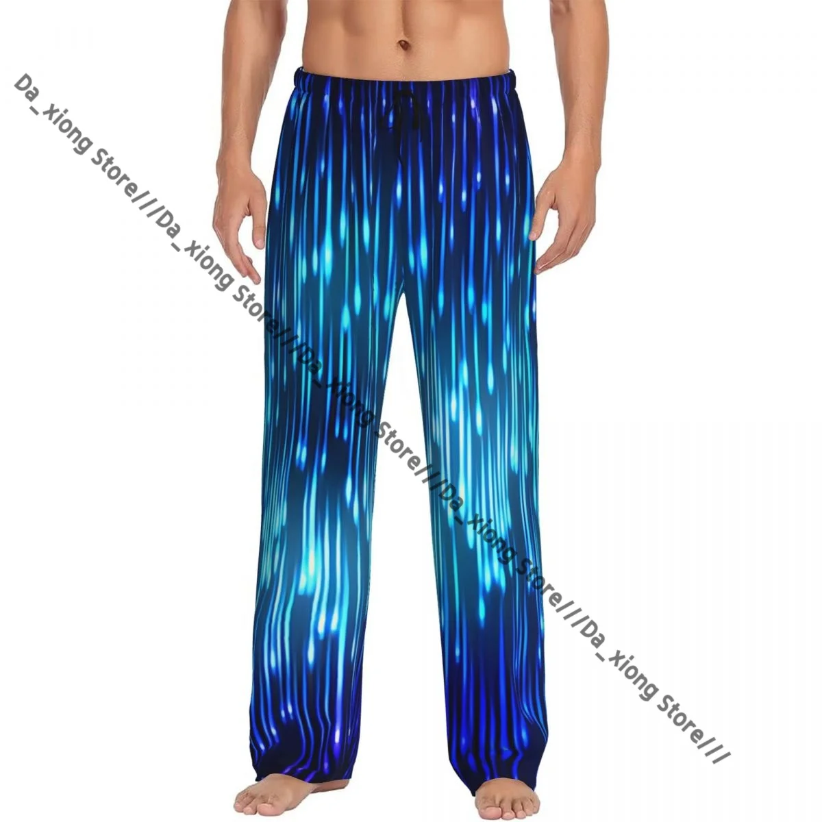 Мужская повседневная пижама с длинными брюками, свободный эластичный пояс, космический дождь на синем размытого фона, уютная одежда для сна, домашние брюки для отдыха
Мужская повседневная пижама с длинными брюками, свободный эластичный пояс, космический дождь на синем размытого фона, уютная одежда для сна, домашние брюки для отдыха