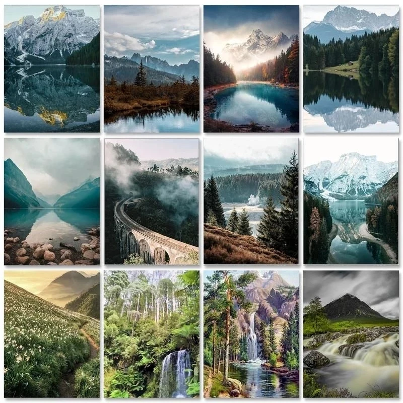 RUOPOTY Frame Picture Painting By Numbers Kits Mountain River Drawing Coloring By Numbers 50x65cm For Home Decors Artwork
RUOPOTY Frame Picture Painting By Numbers Kits Mountain River Drawing Coloring By Numbers 50x65cm For Home Decors Artwork