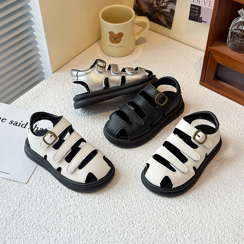 Kids Anti-kick Sandals for Boys Girls 2025 Summer New Toddler Beach Roman Shoes Non-slip Retro Simple Barefoot Sandals 4-6years
Kids Anti-kick Sandals for Boys Girls 2025 Summer New Toddler Beach Roman Shoes Non-slip Retro Simple Barefoot Sandals 4-6years