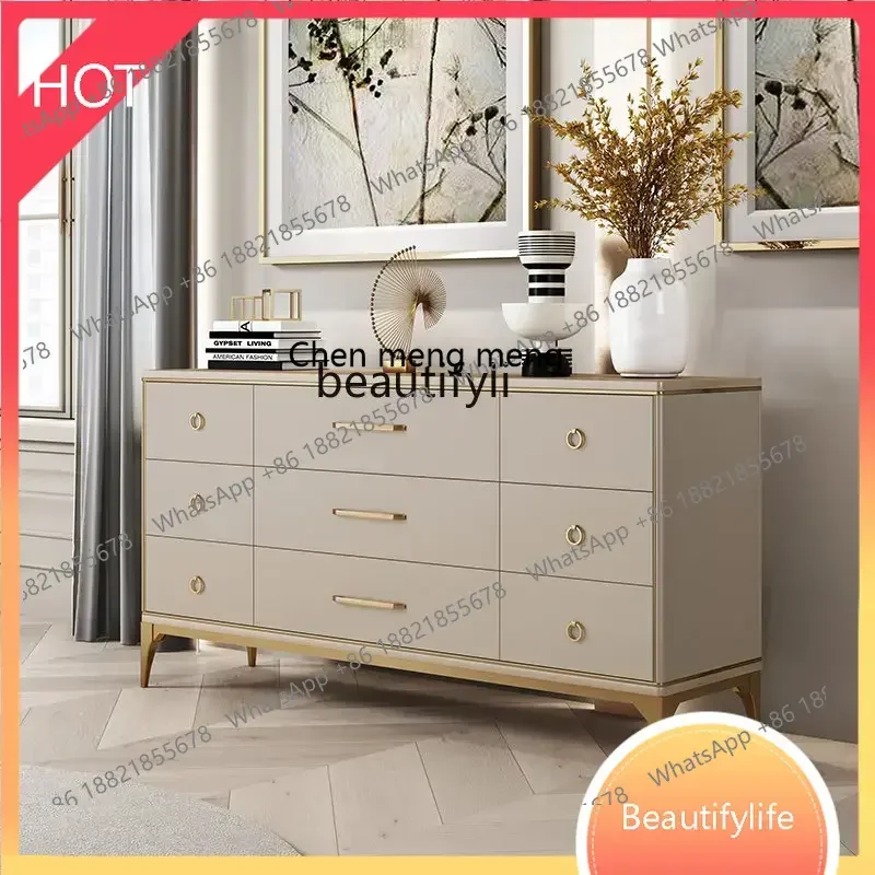 new American Light Luxury Style Nine-Drawer Cabinet TV Cabinet Simple Modern Storage Drawer Entrance Cabinet ss 8617
new American Light Luxury Style Nine-Drawer Cabinet TV Cabinet Simple Modern Storage Drawer Entrance Cabinet ss 8617