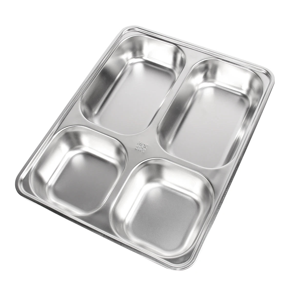 Four-grid Fast Food Plate Dinner Plates Divided Tray Anti-fall Silver Separate Containers
Four-grid Fast Food Plate Dinner Plates Divided Tray Anti-fall Silver Separate Containers