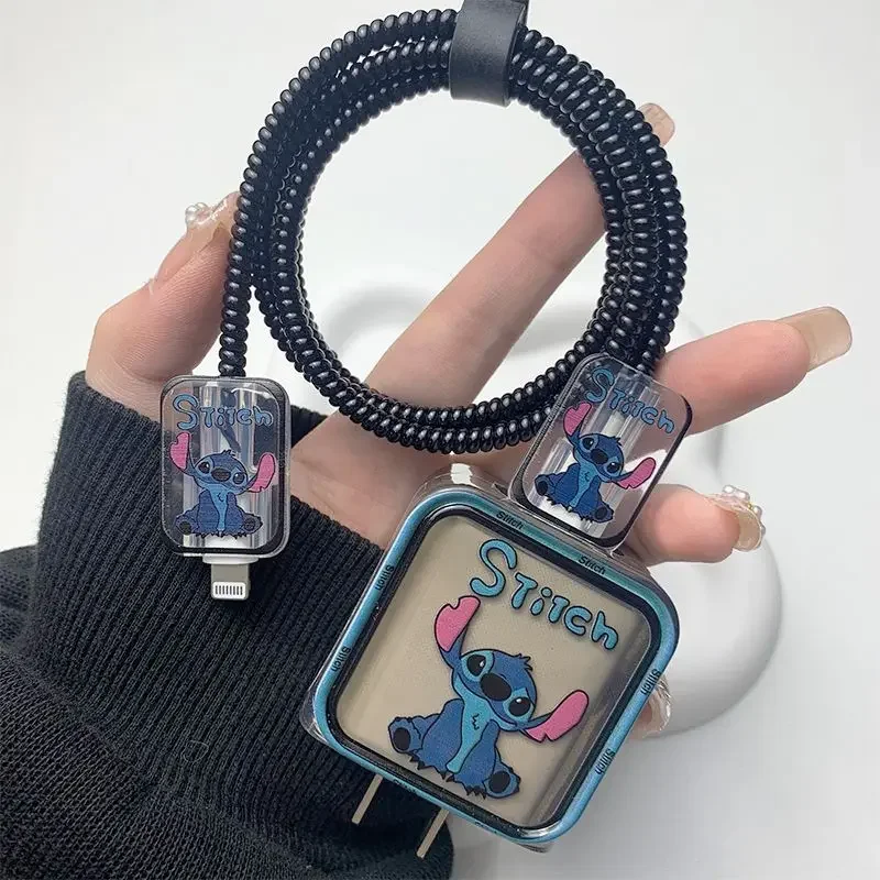 Disney Stitch Charging Cable Protective Cover Cute Cartoon Anime Stitch Charging Line Prevent Break Off Bobbin Winder Gifts
Disney Stitch Charging Cable Protective Cover Cute Cartoon Anime Stitch Charging Line Prevent Break Off Bobbin Winder Gifts