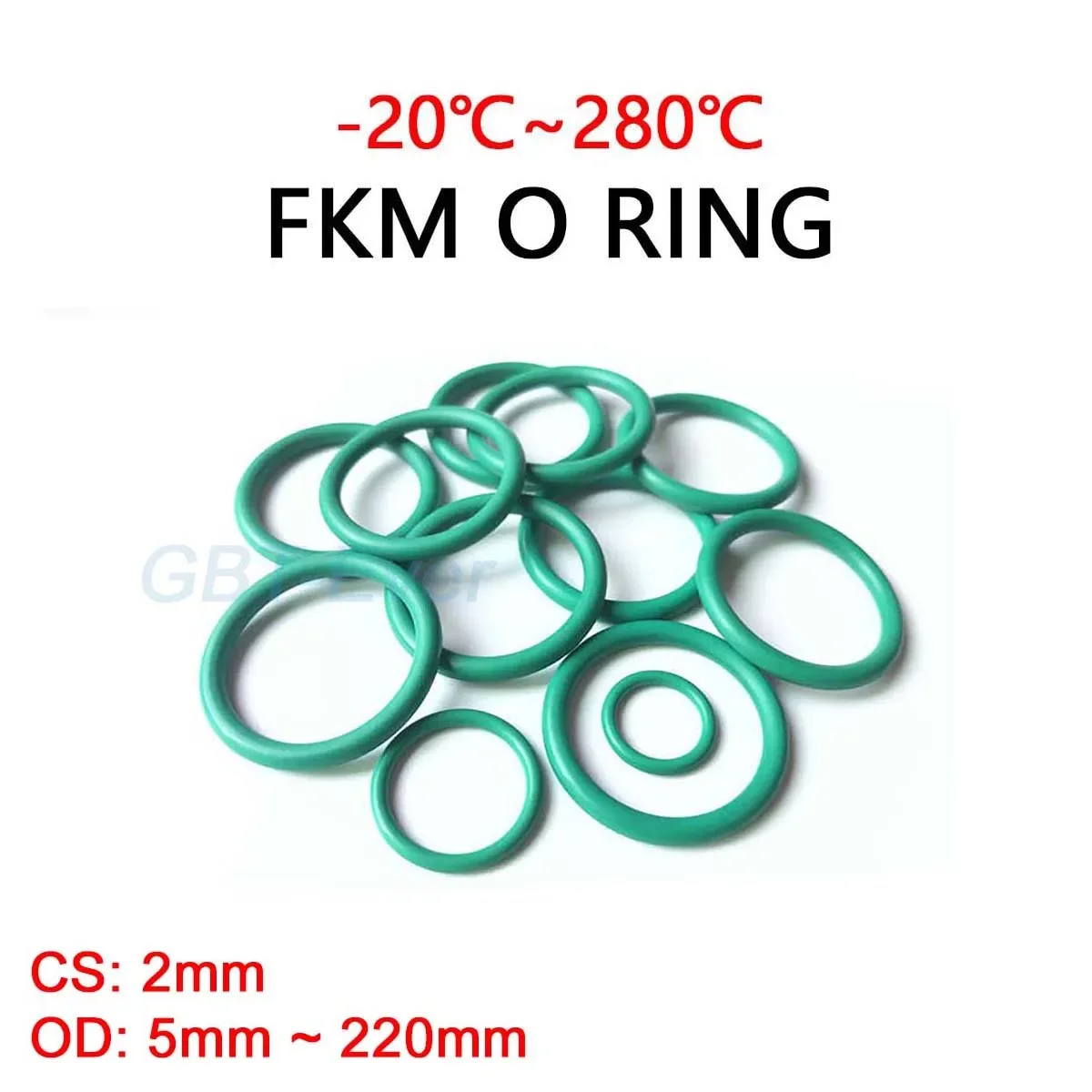 FKM Green Fluorine Rubber O Ring CS 2mm O-Rings Sealing Gasket Washer OD 5mm ~ 220mm Oil Resistant Acid & Alkali Resistant
FKM Green Fluorine Rubber O Ring CS 2mm O-Rings Sealing Gasket Washer OD 5mm ~ 220mm Oil Resistant Acid & Alkali Resistant