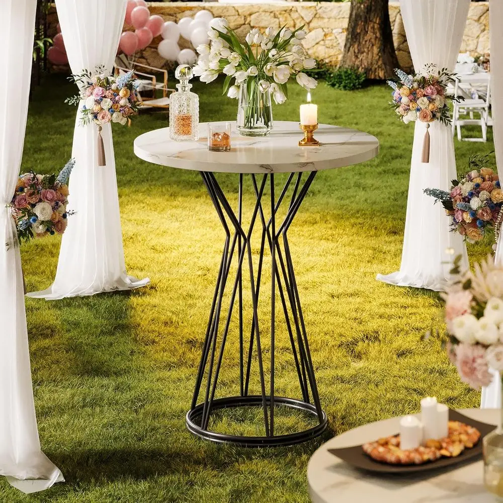 35.4 High Marble Top Bistro Pub Table, Metal Base, Suitable for Dining Rooms, Coffee Shops, Bars, Parties, Kitchens, Easy Assemb
35.4 High Marble Top Bistro Pub Table, Metal Base, Suitable for Dining Rooms, Coffee Shops, Bars, Parties, Kitchens, Easy Assemb