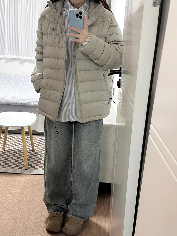 Warmth Lightweight ort Hooded down Cotton Jaet Women's Faion Korean Sle Couples Outerwear Thin Breathable Coat
Warmth Lightweight ort Hooded down Cotton Jaet Women's Faion Korean Sle Couples Outerwear Thin Breathable Coat