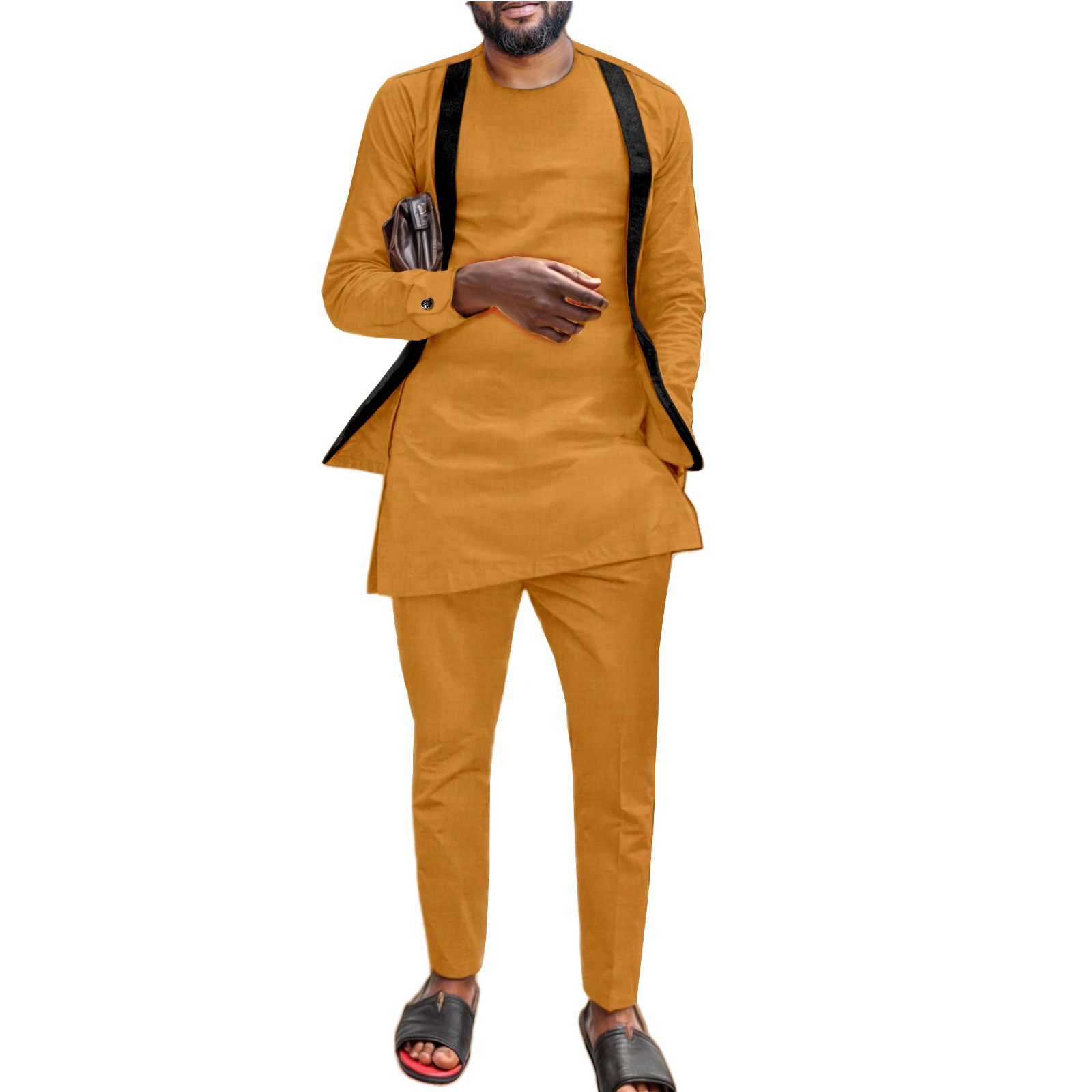 SEA&ALP African Suit for Men Splice Velvet Long Shirt and Pants 2 Piece Set Dashiki Casual Outfits
SEA&ALP African Suit for Men Splice Velvet Long Shirt and Pants 2 Piece Set Dashiki Casual Outfits