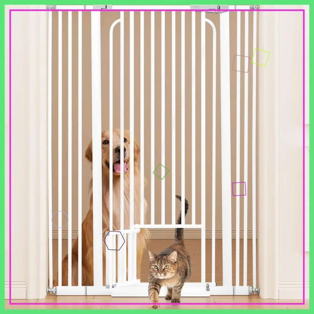 Extra Tall Cat Gate 53in for Doorways, No Drilling, 29.5-40.1in Wide Dog Gate with Cat Door
Extra Tall Cat Gate 53in for Doorways, No Drilling, 29.5-40.1in Wide Dog Gate with Cat Door