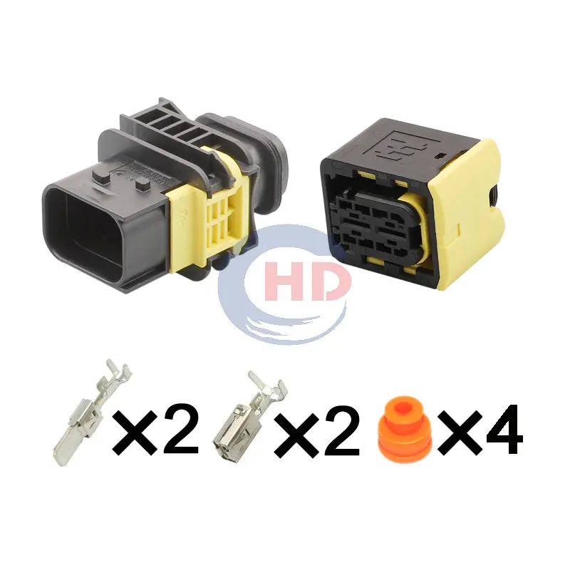 1-20 sets 2pin 6.3 Series Waterproof Automotive Connector Plug 1-1564544-1 1-1564542-1
1-20 sets 2pin 6.3 Series Waterproof Automotive Connector Plug 1-1564544-1 1-1564542-1