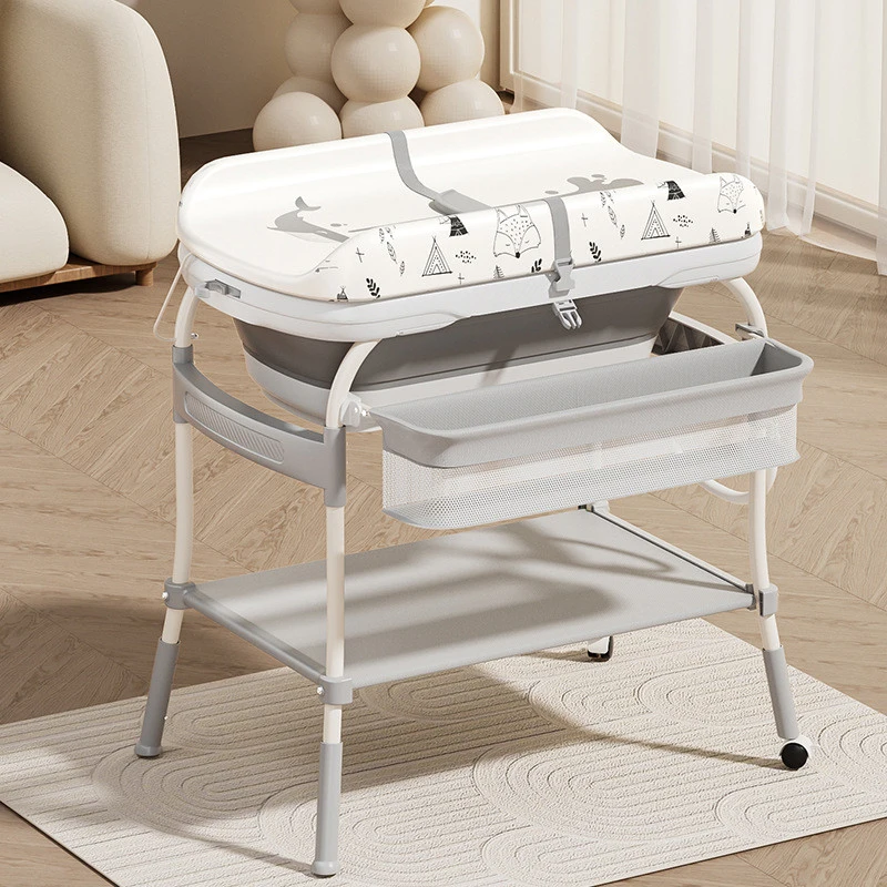 Baby Changing Table with Bathtub Portable Newborn Diaper Station Infant Massage Care Station 2 Wheels Anti-rollover
Baby Changing Table with Bathtub Portable Newborn Diaper Station Infant Massage Care Station 2 Wheels Anti-rollover