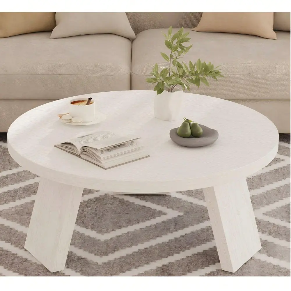 33.5 Modern Round Coffee Table, Wooden Center Table, Sofa Side Table With Inclined Legs, Accent Cocktail End Table For Living R
33.5 Modern Round Coffee Table, Wooden Center Table, Sofa Side Table With Inclined Legs, Accent Cocktail End Table For Living R