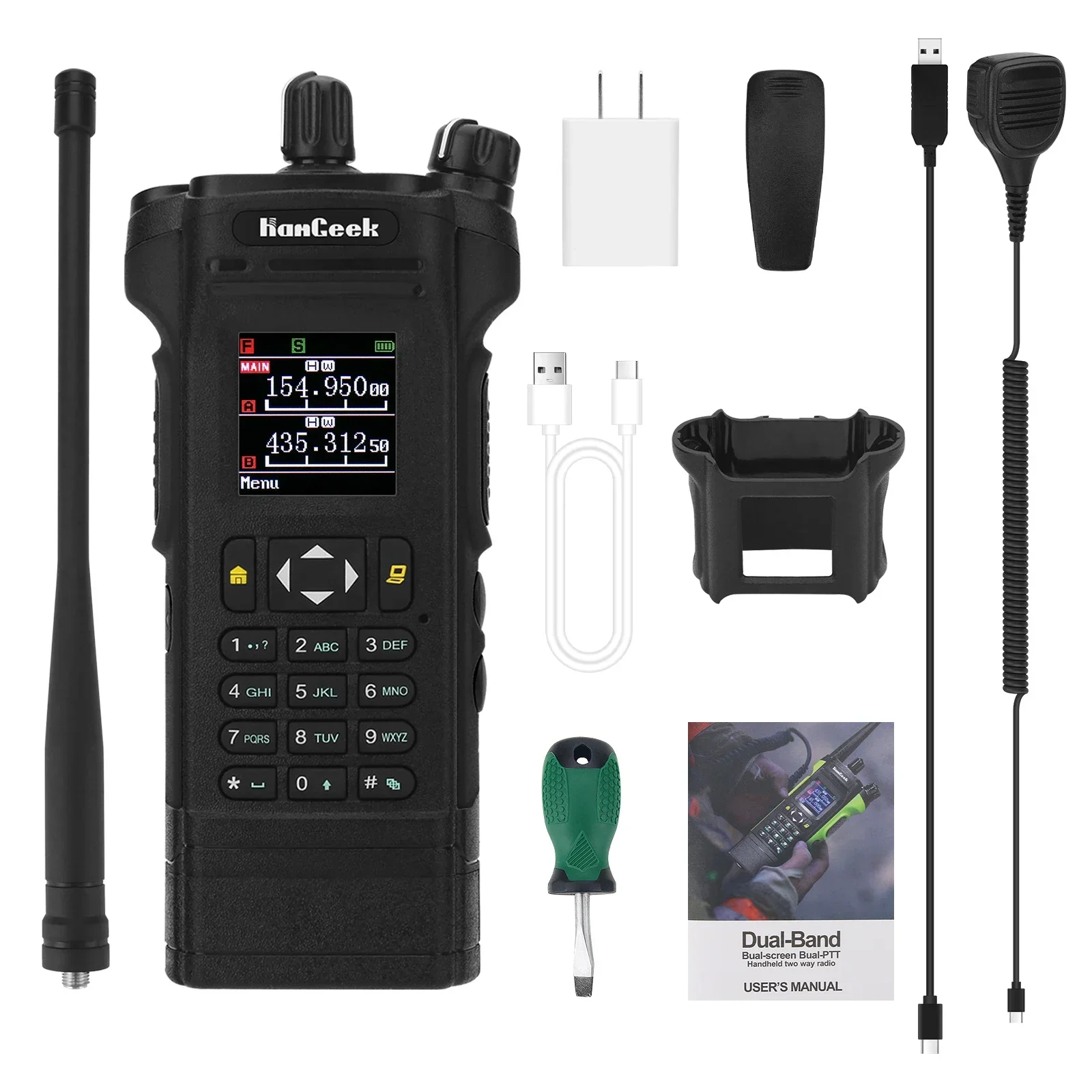 2025.4 HAMGEEK APX-8000 12 Вт двухдиапазонная радиостанция VHF UHF рация черная с портативным микрофоном + кабель для программирования
2025.4 HAMGEEK APX-8000 12 Вт двухдиапазонная радиостанция VHF UHF рация черная с портативным микрофоном + кабель для программирования