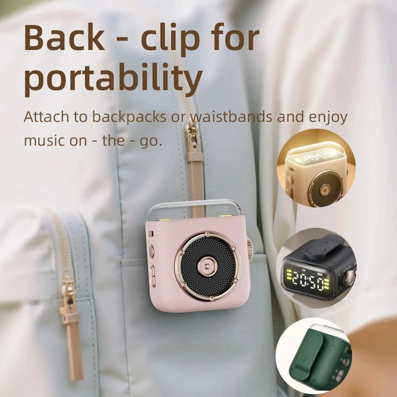 Магнитный задний зажим, динамики, дисплей времени, Bluetooth, беспроводной для сна, ночник, Hi-Fi звуковой динамик, MP3, портативный подарок на день рождения
Магнитный задний зажим, динамики, дисплей времени, Bluetooth, беспроводной для сна, ночник, Hi-Fi звуковой динамик, MP3, портативный подарок на день рождения