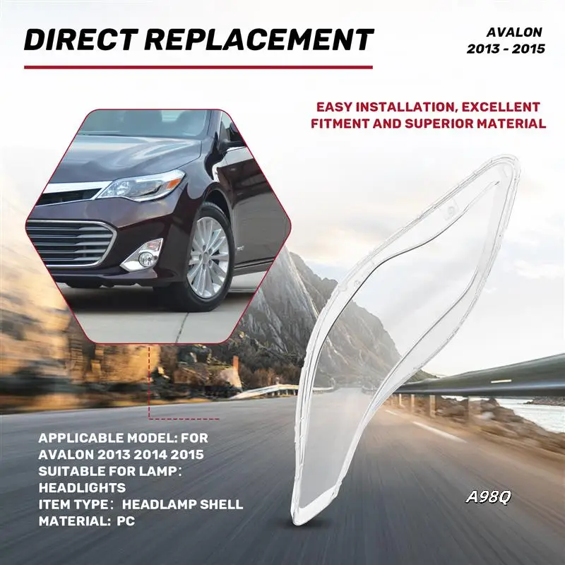 Clear Right Headlight Shell Lamp Shade Protective Cover For Toyota Avalon 2013-2015
Clear Right Headlight Shell Lamp Shade Protective Cover For Toyota Avalon 2013-2015