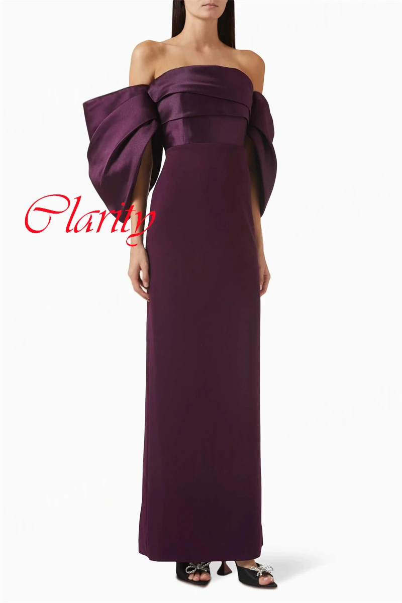 Customized Formal Purple Jersey Evening Dress Classic Strapless Off the Shoulder Short Sleeves Zipper Back Homecoming Dress
Customized Formal Purple Jersey Evening Dress Classic Strapless Off the Shoulder Short Sleeves Zipper Back Homecoming Dress