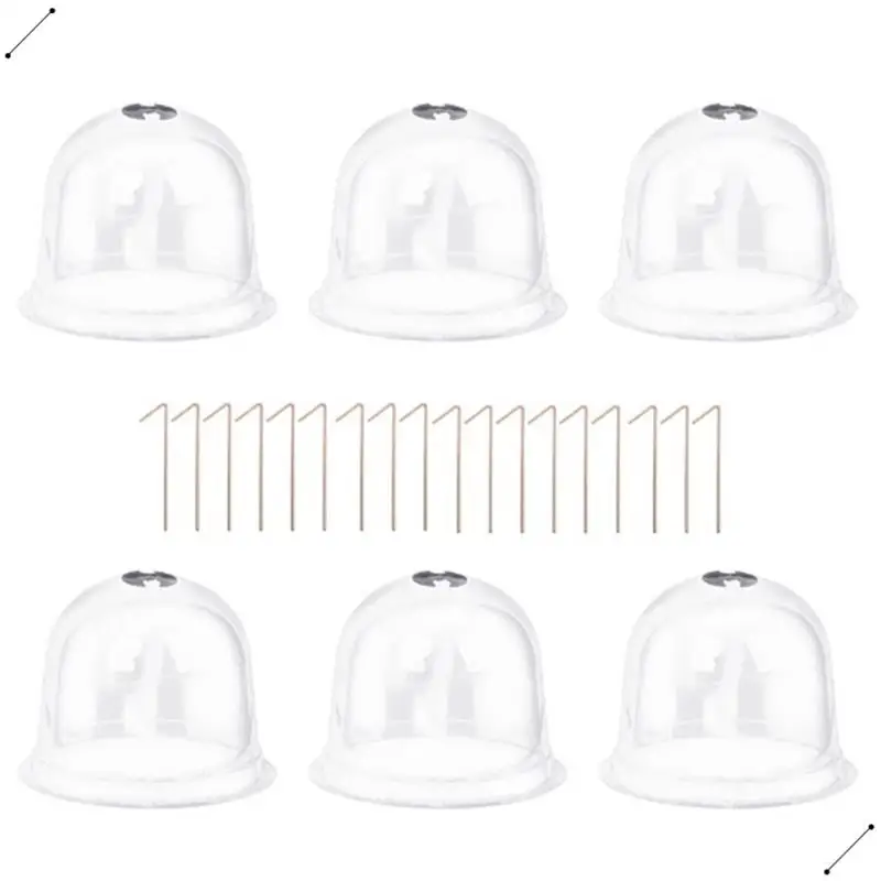 6Pc Reusable Plastic Greenhouse Garden Plant Seedling Germination Covers 10In Dome Frost Guard Freeze Protection 26X21cm
6Pc Reusable Plastic Greenhouse Garden Plant Seedling Germination Covers 10In Dome Frost Guard Freeze Protection 26X21cm