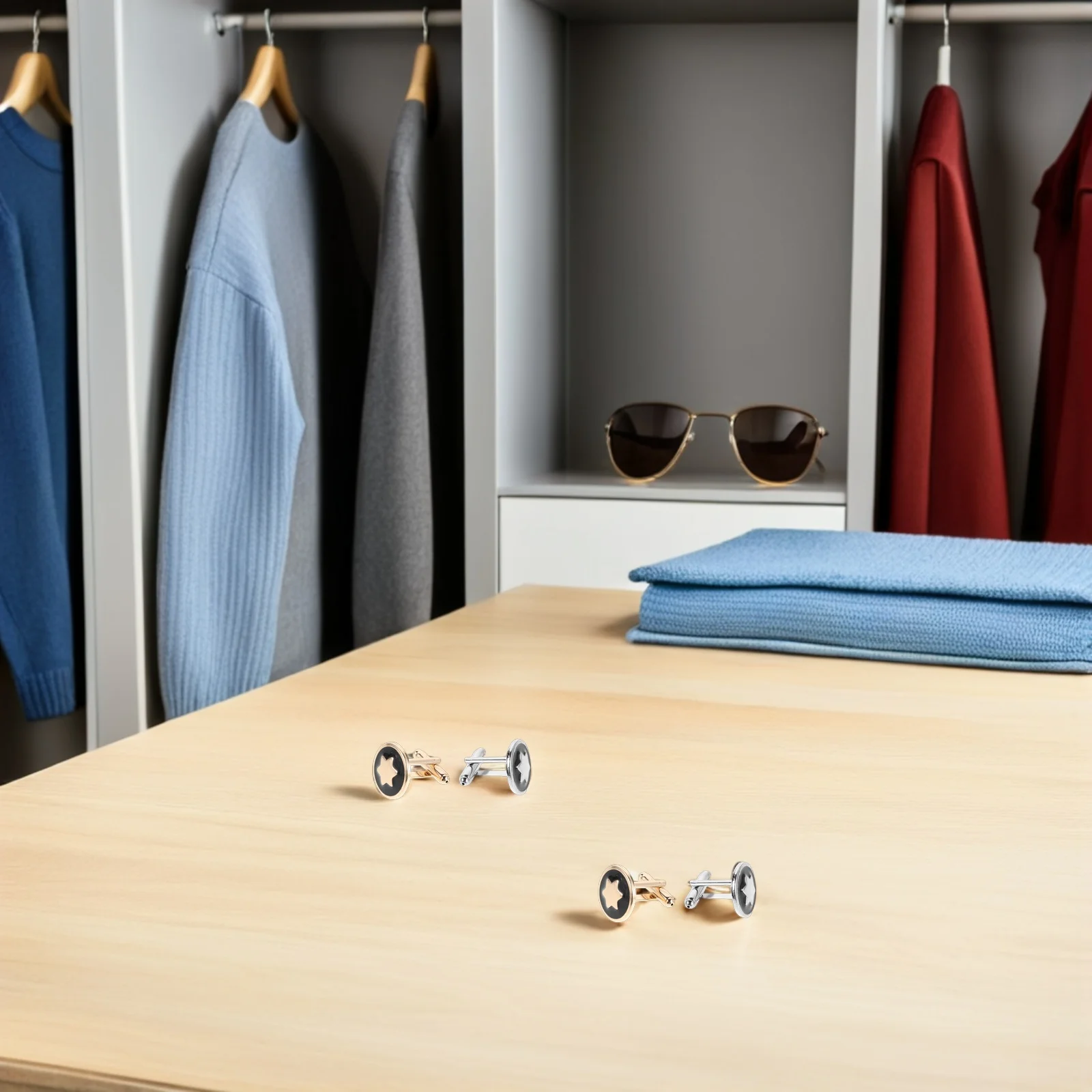 4pcs Men'S Cuff Links Six Pointed Star Design Alloy Smooth Edge Dress Shirt French Cuff Studs For Wedding Party Business Suit
4pcs Men'S Cuff Links Six Pointed Star Design Alloy Smooth Edge Dress Shirt French Cuff Studs For Wedding Party Business Suit