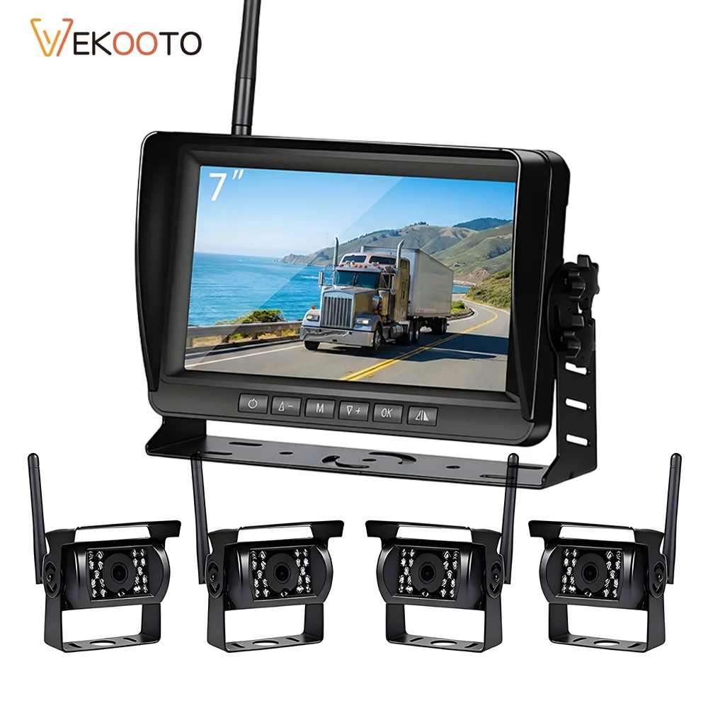 7 Inch AHD Wireless Car Monitor Vehicle Rear View Camera Waterproof Night Vision Reverse Backup Camera For Truck Bus RV Trailer
7 Inch AHD Wireless Car Monitor Vehicle Rear View Camera Waterproof Night Vision Reverse Backup Camera For Truck Bus RV Trailer