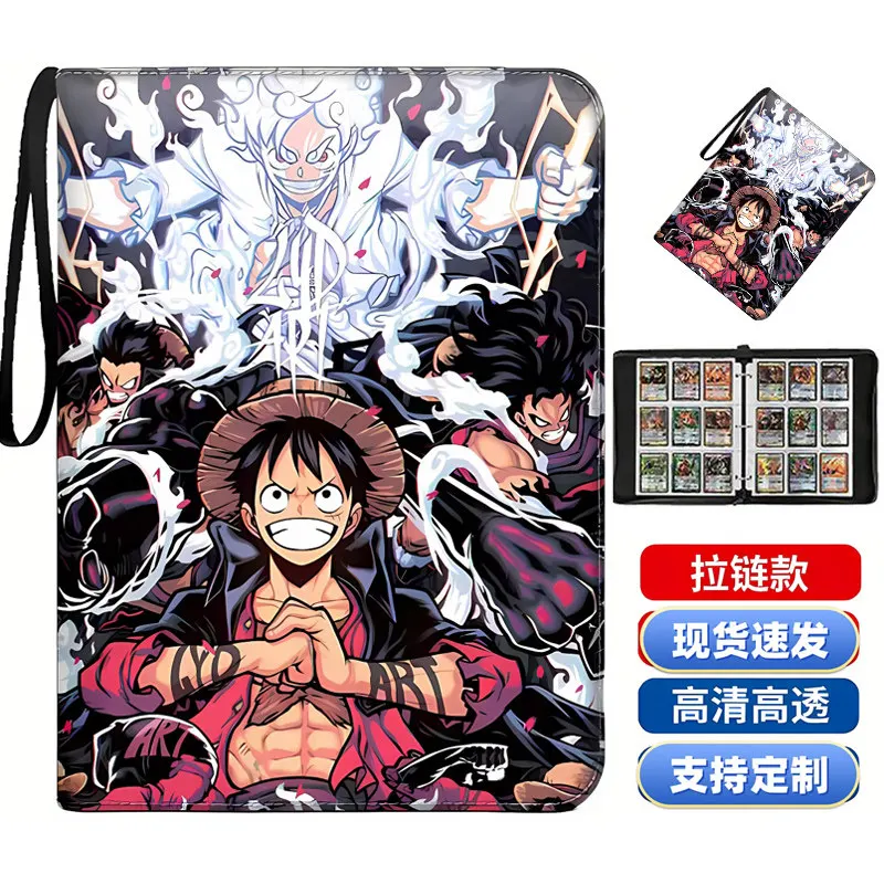 900Pcs 9 Pocket Anime One Piece Luffy Zoro Cards Book Zipper PU Leather Cards Binder Display Game Collection Card Kids Toy Gift
900Pcs 9 Pocket Anime One Piece Luffy Zoro Cards Book Zipper PU Leather Cards Binder Display Game Collection Card Kids Toy Gift