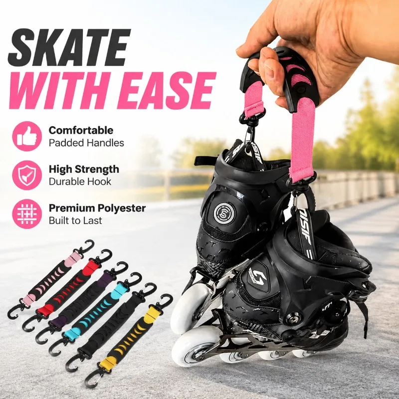 Roller Skates with Handles Laces, High Strength Hook, Polyester, Professional Inline Skates for Outdoor Skating, Black Pink
Roller Skates with Handles Laces, High Strength Hook, Polyester, Professional Inline Skates for Outdoor Skating, Black Pink