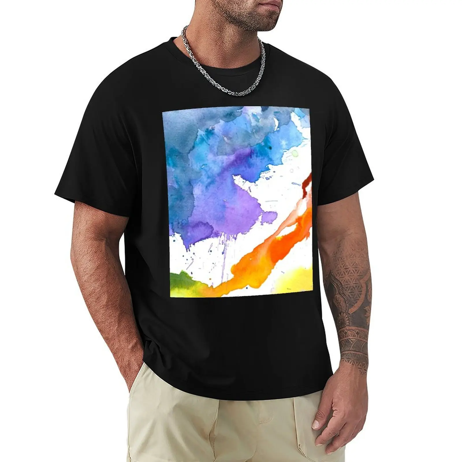 Full Spectrum Watercolor T-Shirt valentines boutique clothes summer clothes mens cotton t shirts
Full Spectrum Watercolor T-Shirt valentines boutique clothes summer clothes mens cotton t shirts