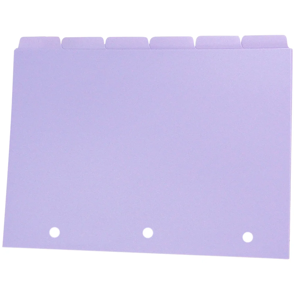 8 Pcs Lilac Colored PP Material Notebook Dividers A4 Size 6 Hole Punch Tabs for Loose Leaf Binder Organizing Planner 
8 Pcs Lilac Colored PP Material Notebook Dividers A4 Size 6 Hole Punch Tabs for Loose Leaf Binder Organizing Planner