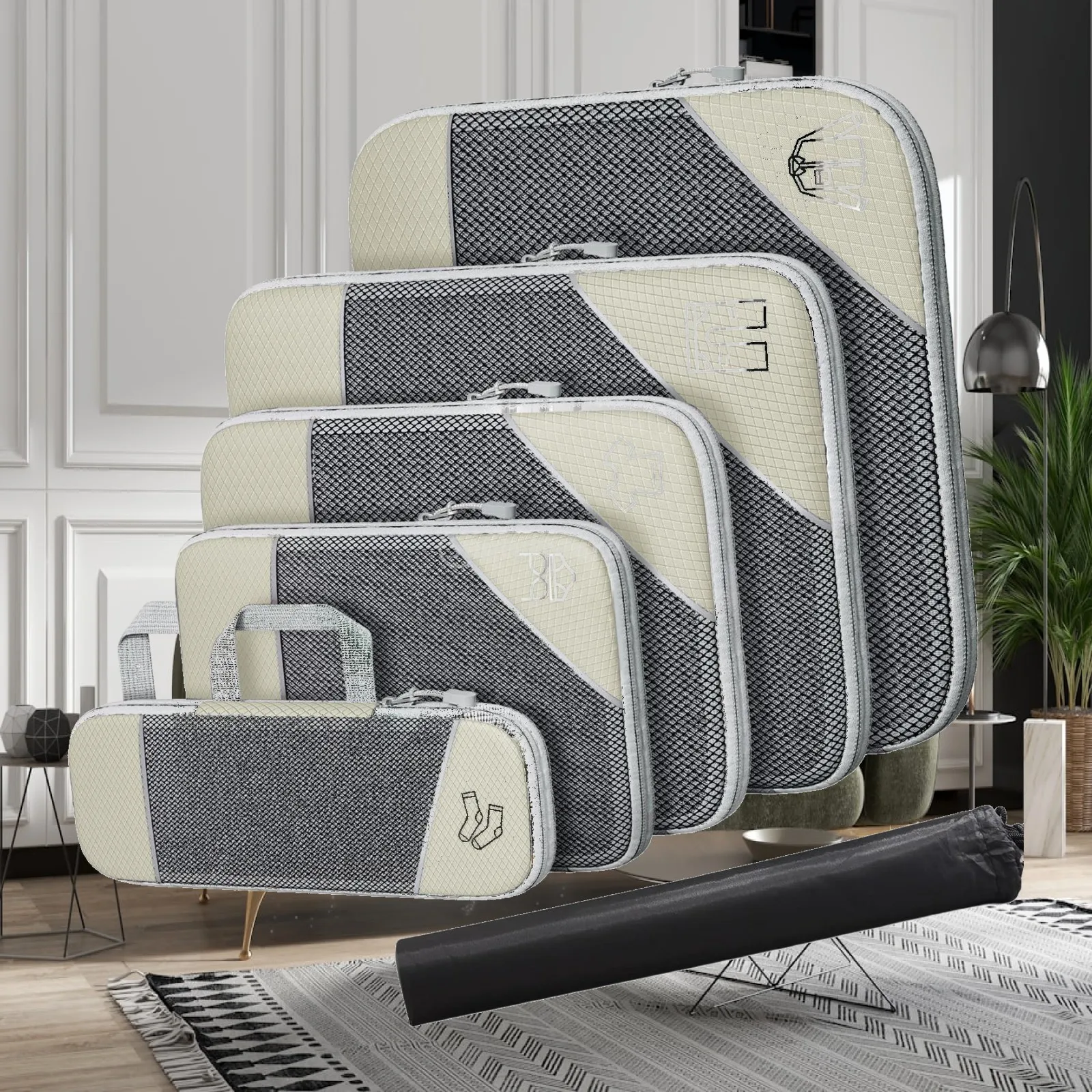 Packing Cubes for Travel Luggage Bags Compressible Travel Organizer Cubes to Save Space for Suitcase Handbag
Packing Cubes for Travel Luggage Bags Compressible Travel Organizer Cubes to Save Space for Suitcase Handbag