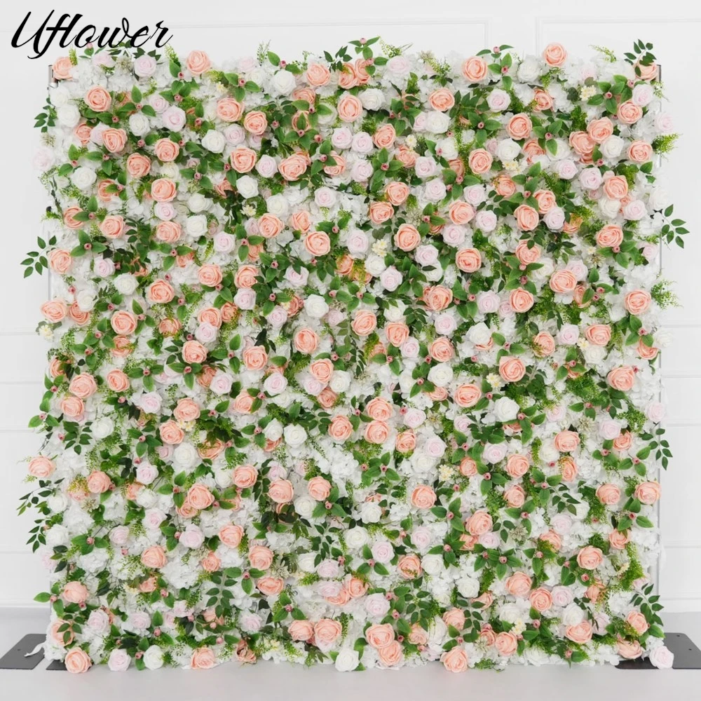 Uflower 5D Pink Rose Green Leaves Cloth Flower Wall Wedding Backdrop Decoration Fabric Hanging Curtain Floral Party Event Props
Uflower 5D Pink Rose Green Leaves Cloth Flower Wall Wedding Backdrop Decoration Fabric Hanging Curtain Floral Party Event Props