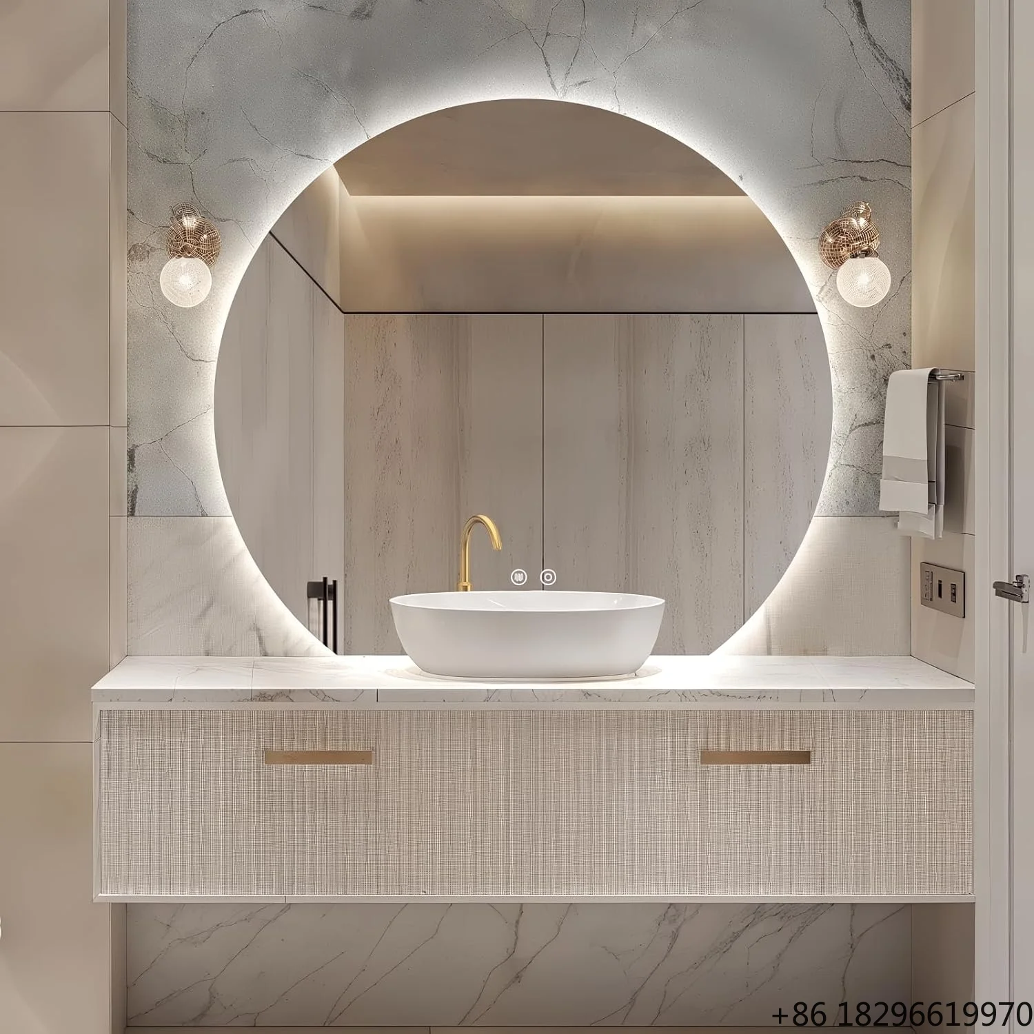 Irregular Shape LED Wall-Mounted Bathroom Mirror Anti-Fog Touch Control 3-Color Adjustable Dimmable Vanity Makeup Mirror
Irregular Shape LED Wall-Mounted Bathroom Mirror Anti-Fog Touch Control 3-Color Adjustable Dimmable Vanity Makeup Mirror